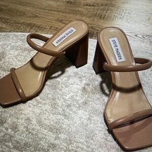Steve Madden Brown Strappy Heels
